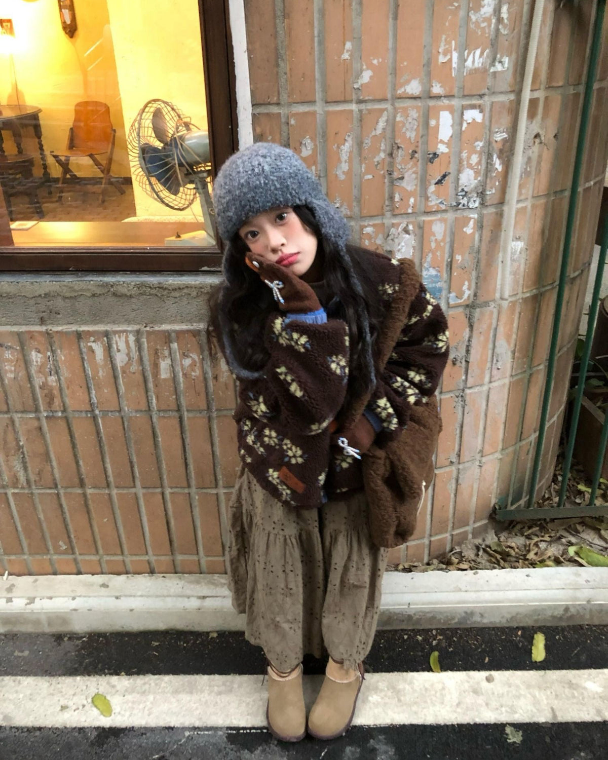 Vintage Bloom Boa Jacket