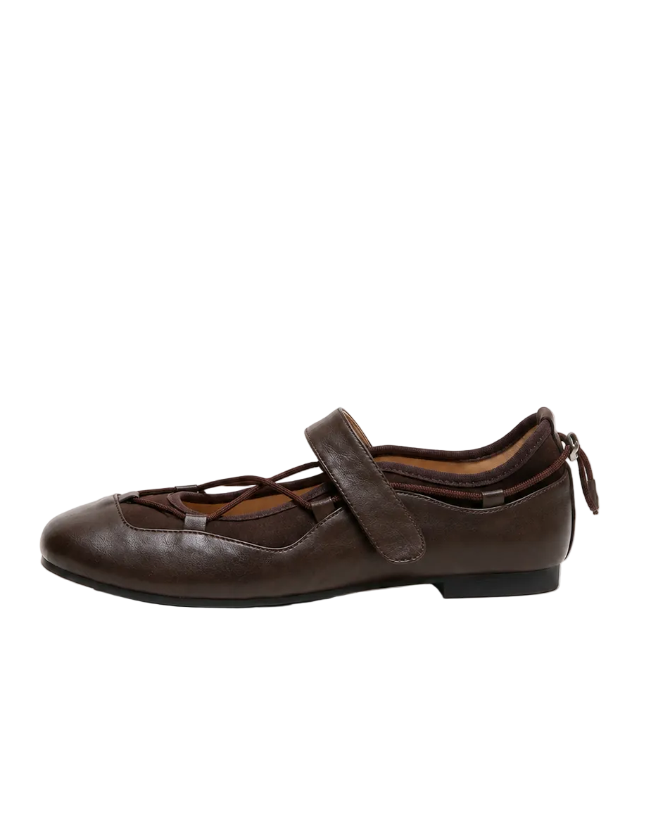 Vintage Cross Strap Mary Jane Shoes