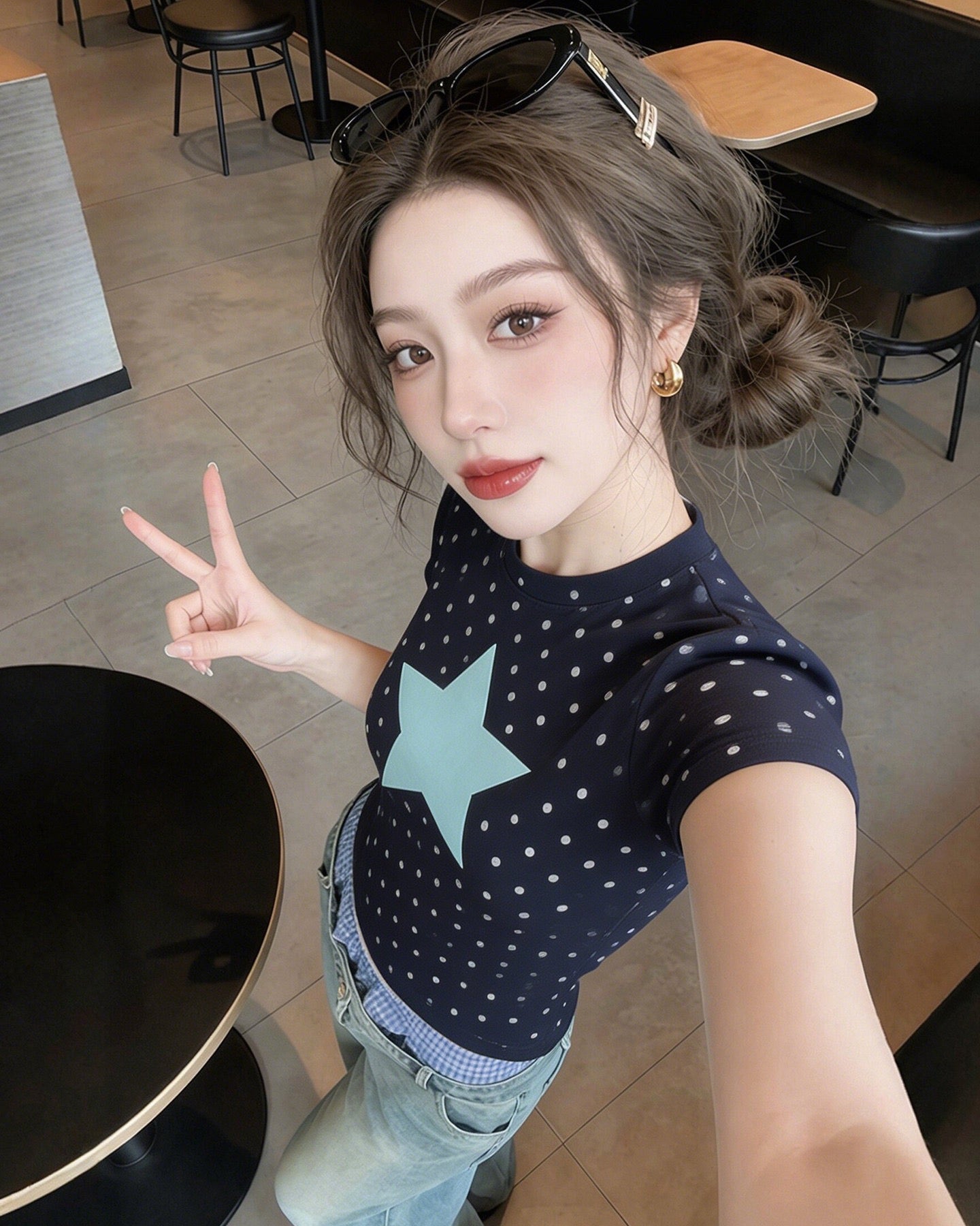 Star Dot Slim Fit Tee