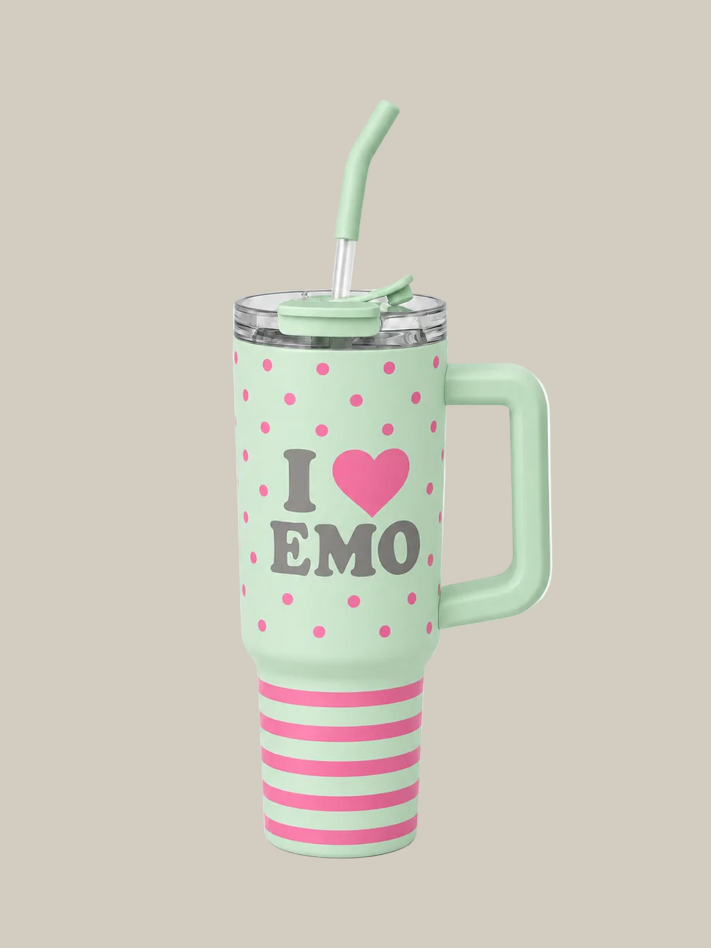 Retro Pop Pattern Tumbler【2colors】