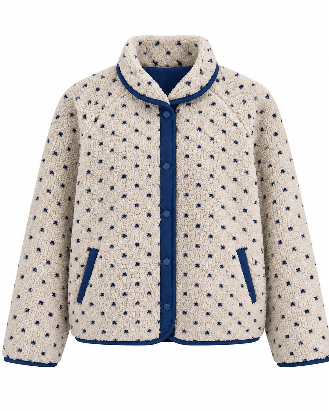 Retro Pattern Boa Jacket【3colors】