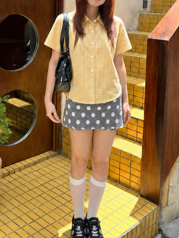Honey Gingham Blouse