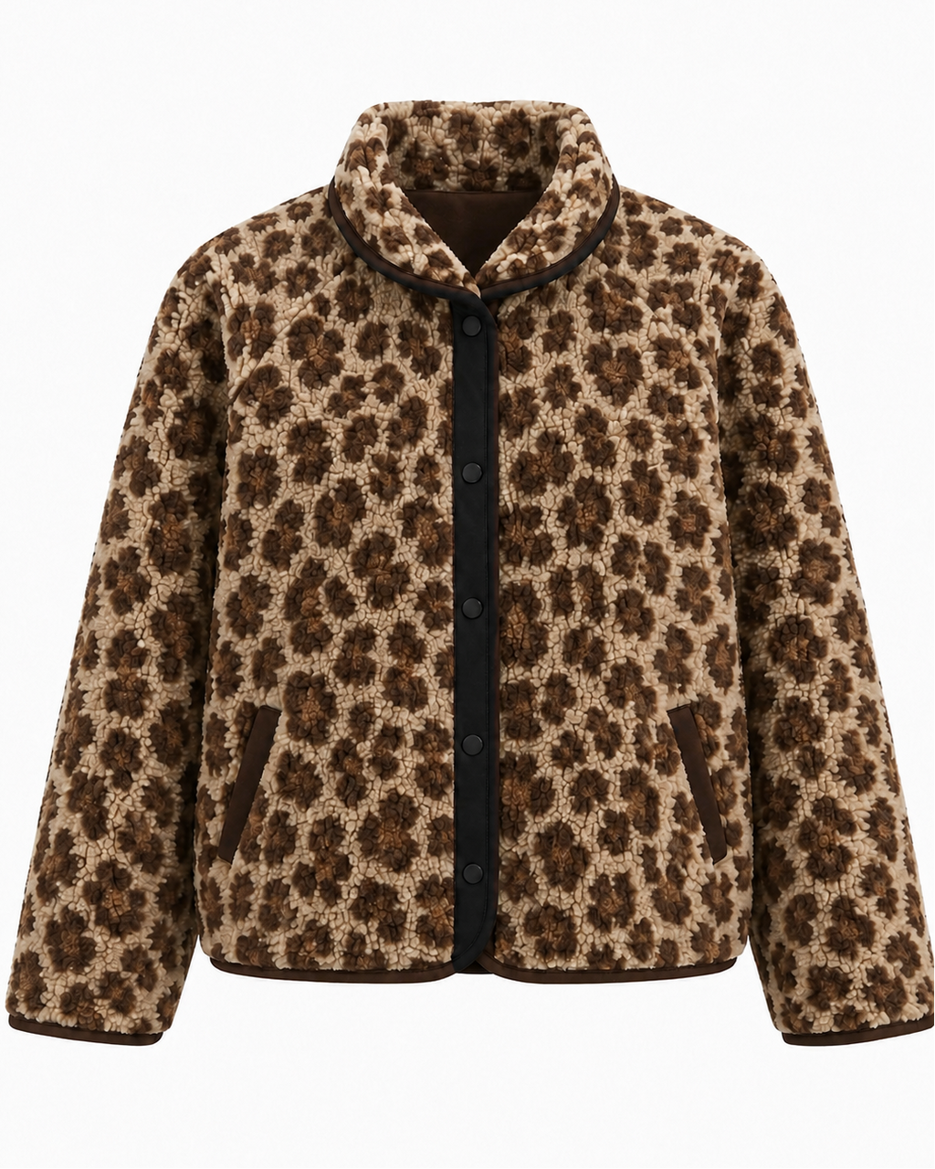 Retro Pattern Boa Jacket【3colors】