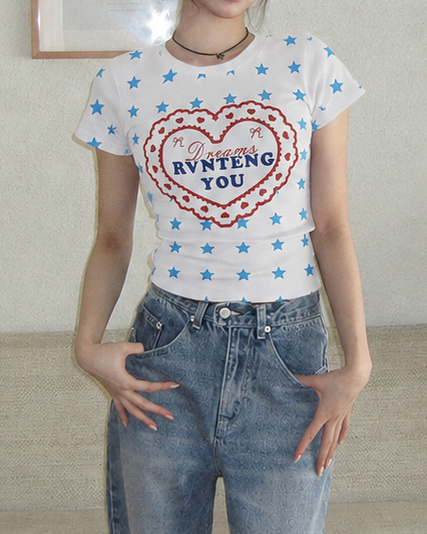 Dreamy Heart Tee　【2colors】