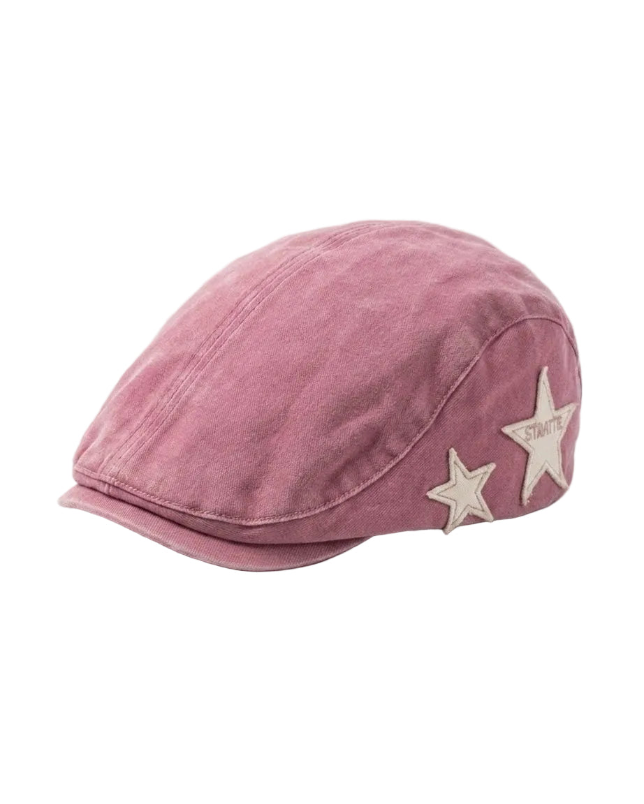 Vintage Star Patch Flat Cap