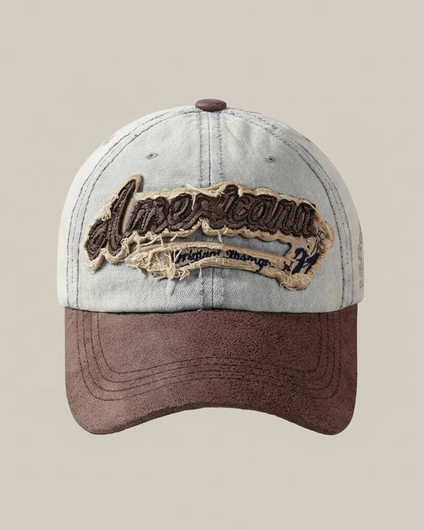 Vintage denim baseball cap