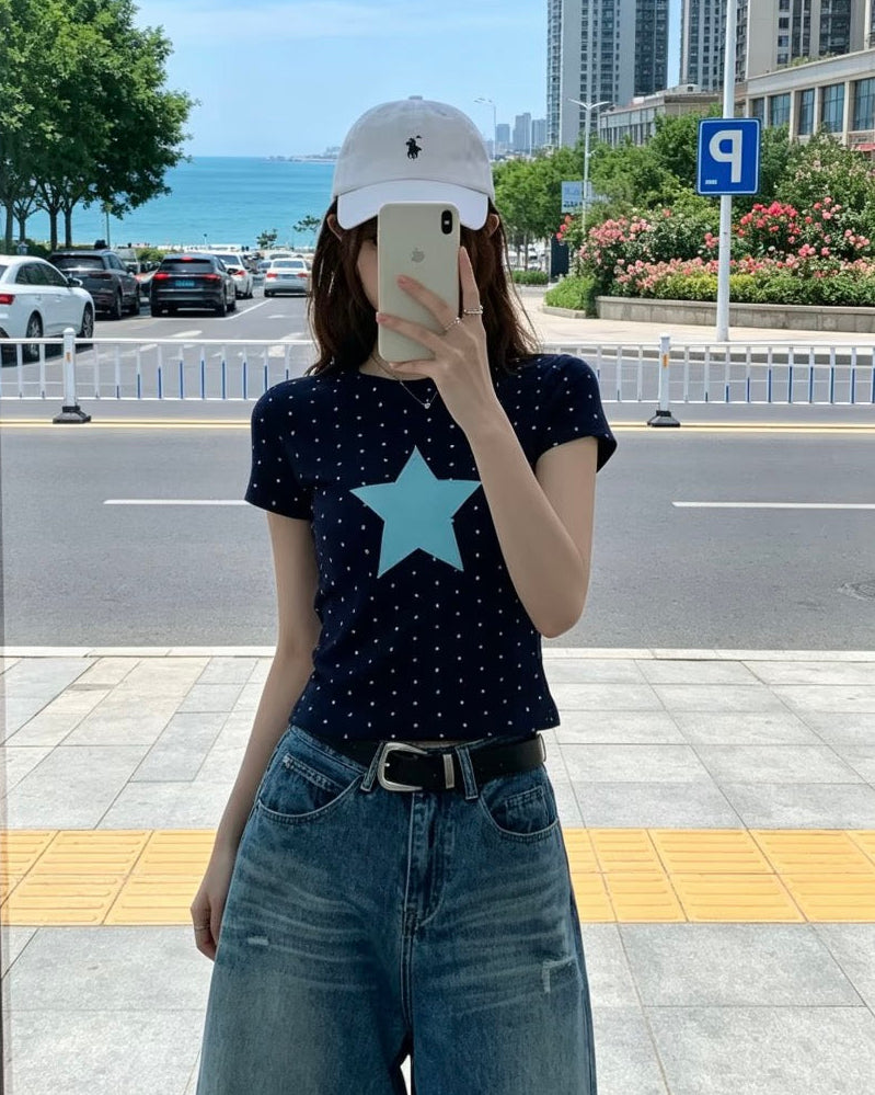 Star Dot Slim Fit Tee