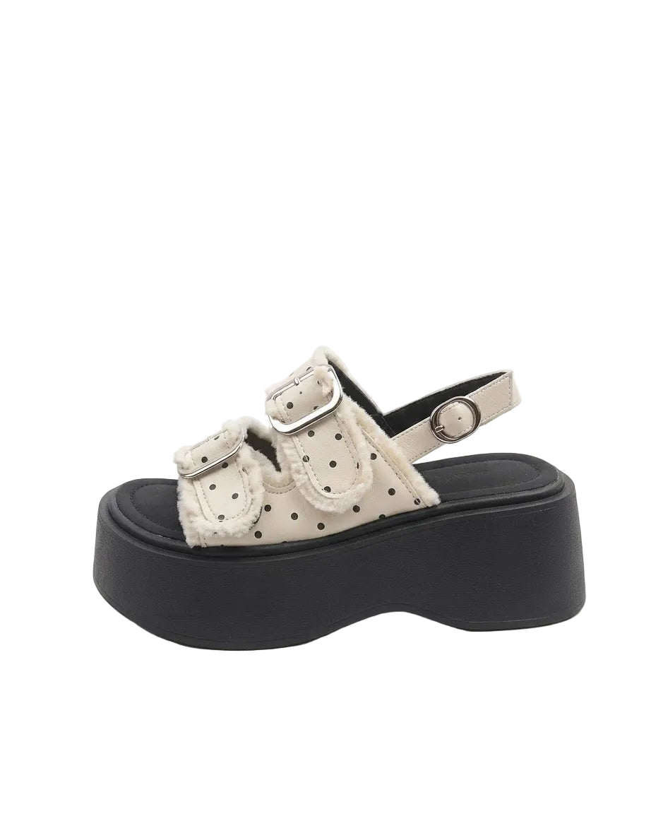 Polka Platform Sandals