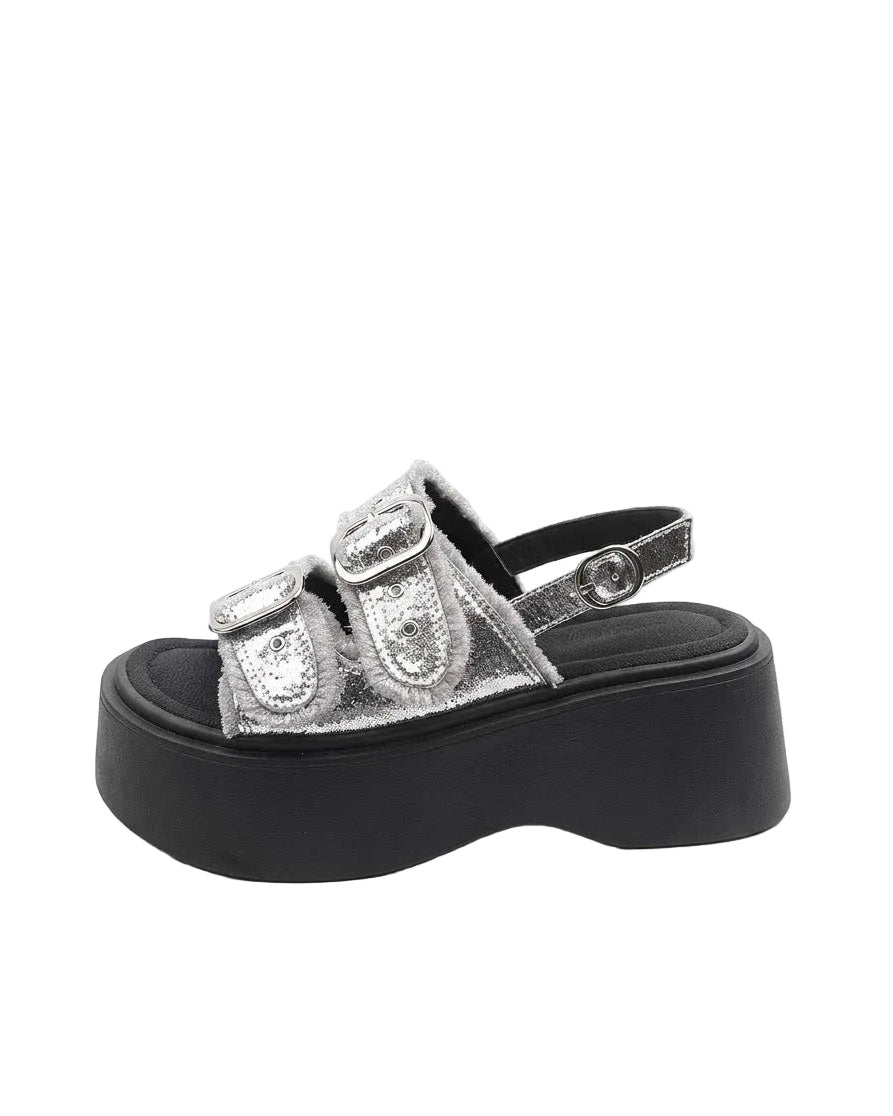 Polka Platform Sandals