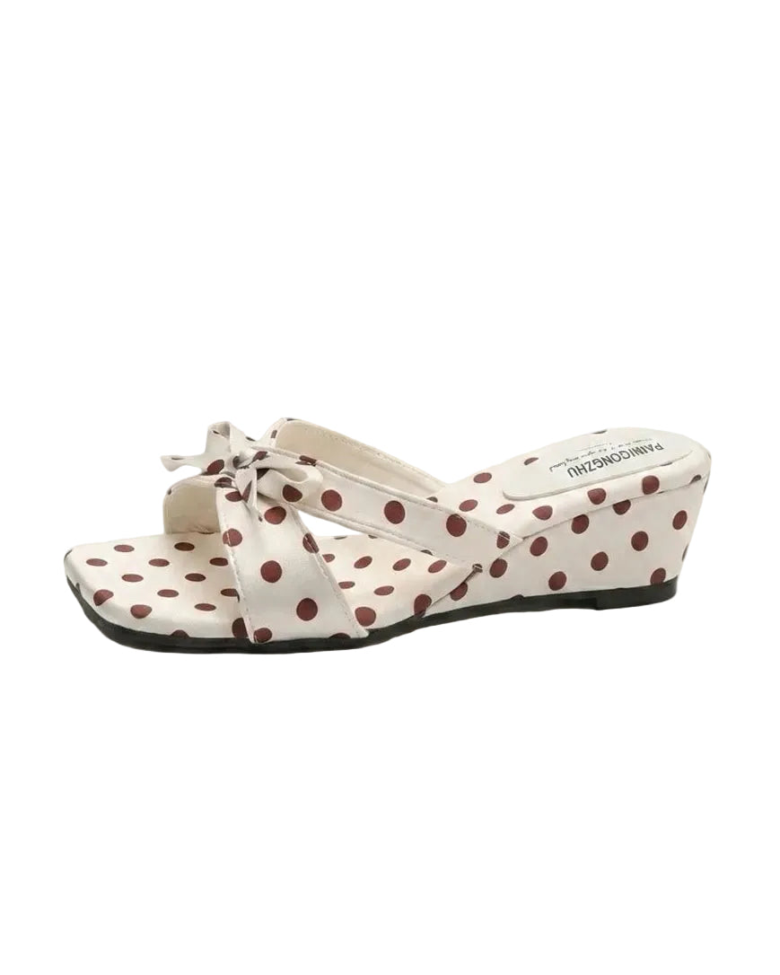 Mina Polka Sandals 【2colors】
