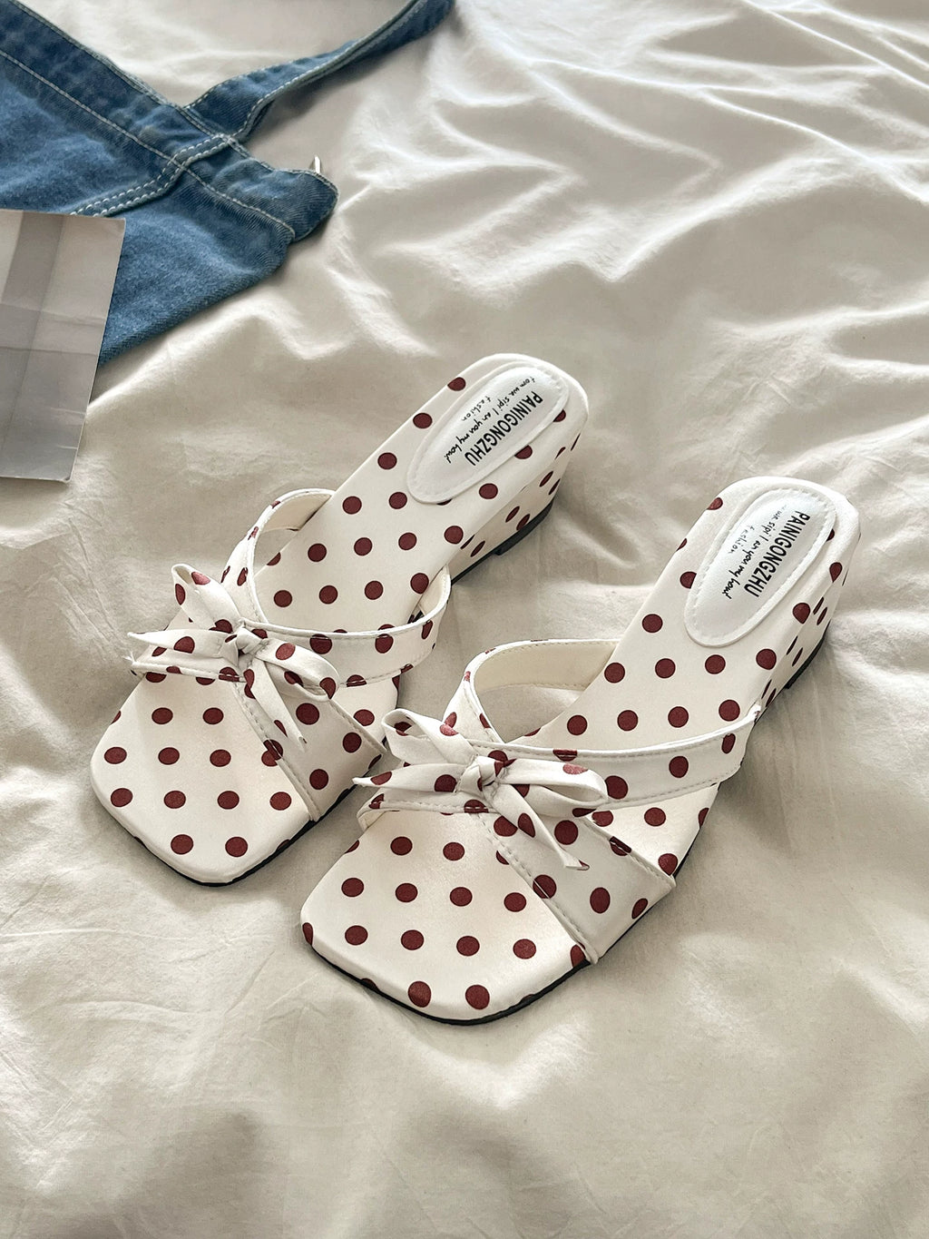 Mina Polka Sandals 【2colors】