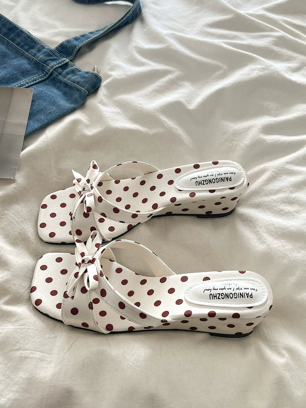 Mina Polka Sandals 【2colors】
