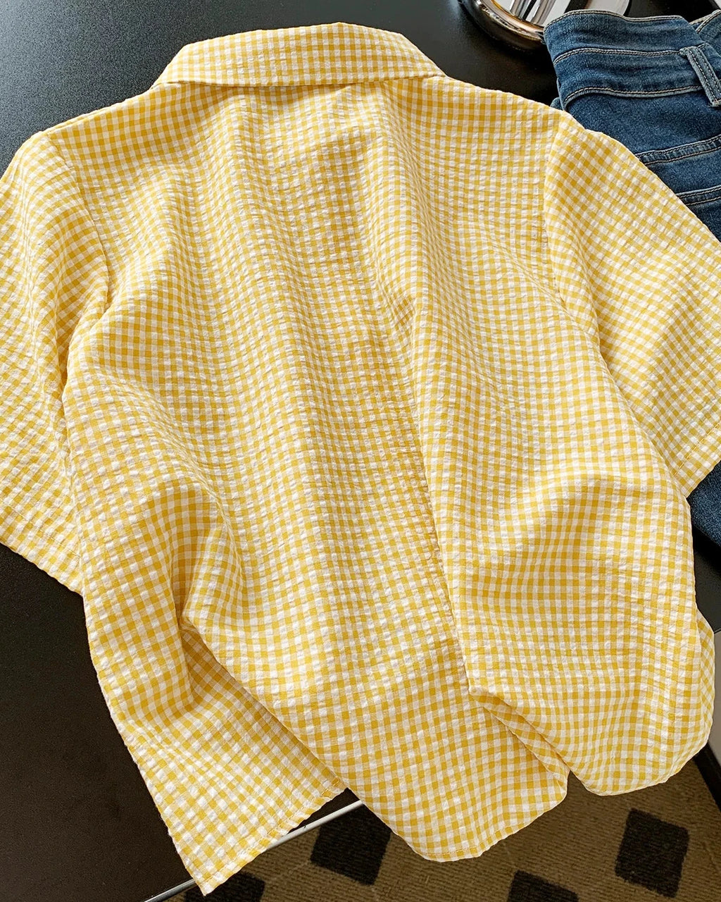 Honey Gingham Blouse