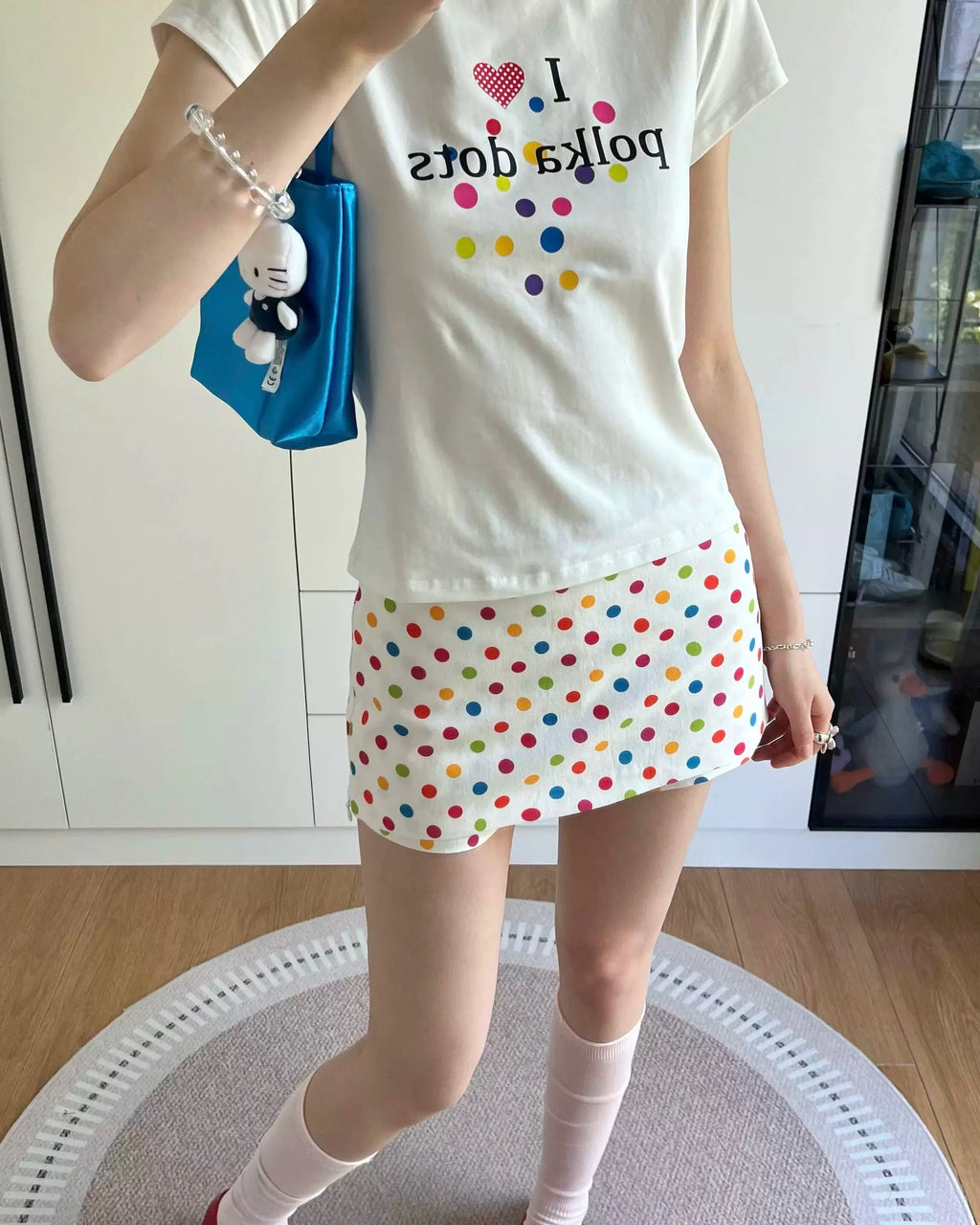 Candy Dot Mini Skirt