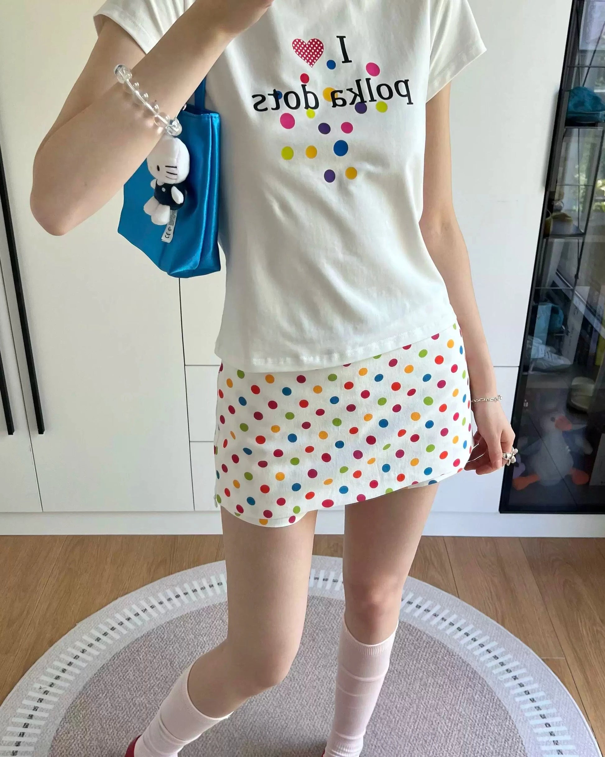Candy Dot Mini Skirt