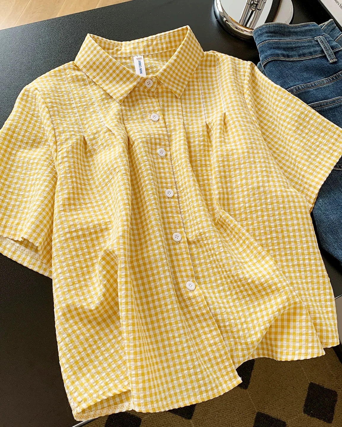 Honey Gingham Blouse