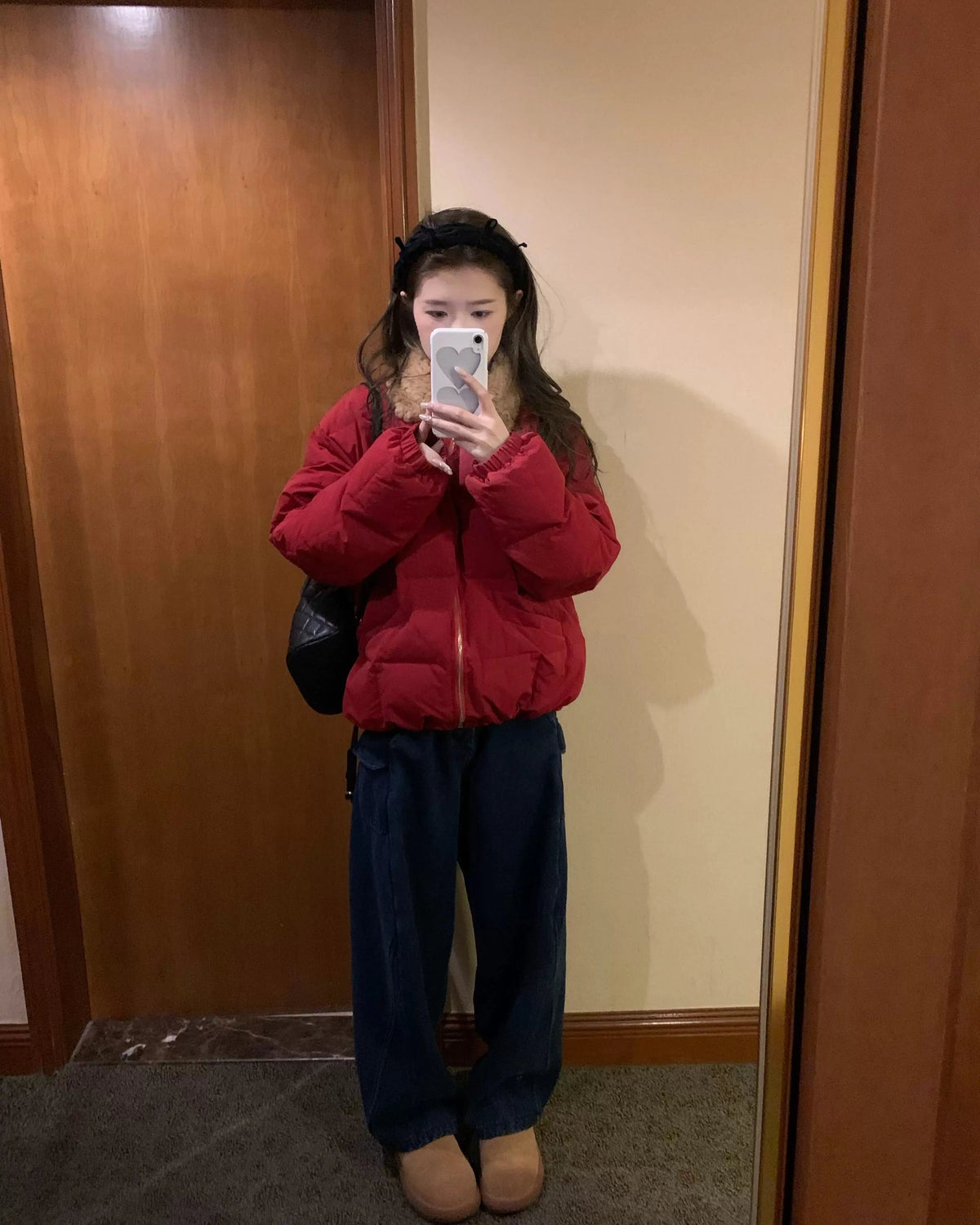 Retro Fur Collar Down Jacket