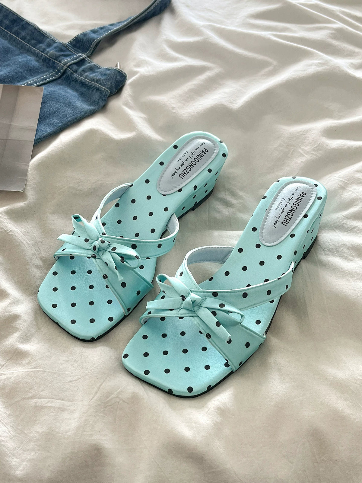 Mina Polka Sandals 【2colors】