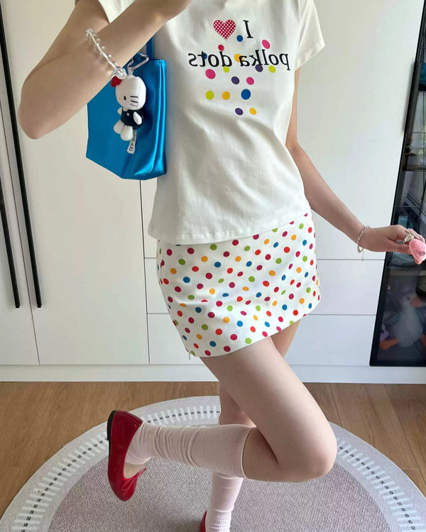 Candy Dot Mini Skirt
