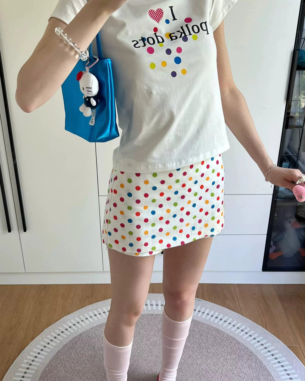 Candy Dot Mini Skirt
