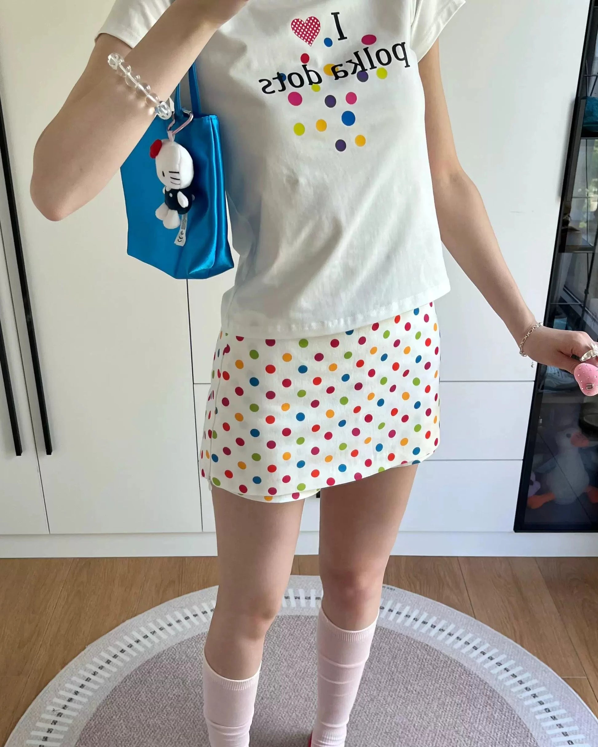 Candy Dot Mini Skirt
