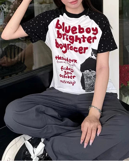 Polka Raglan Tee