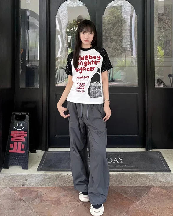 Polka Raglan Tee