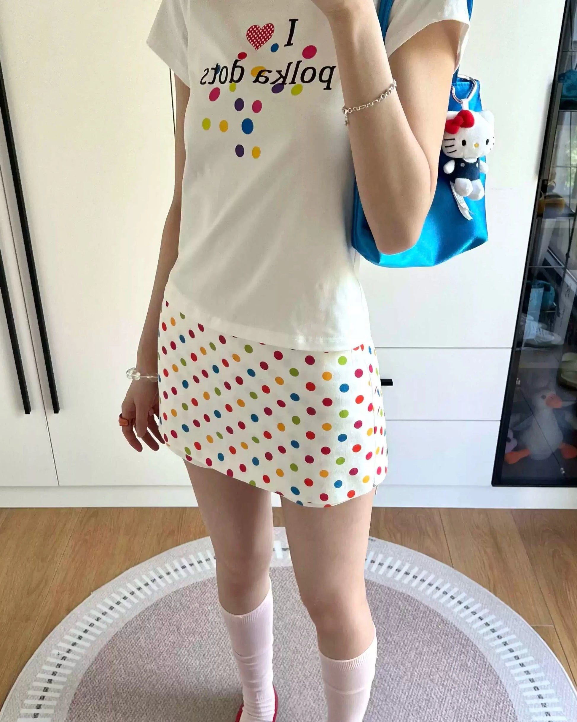 Candy Dot Mini Skirt