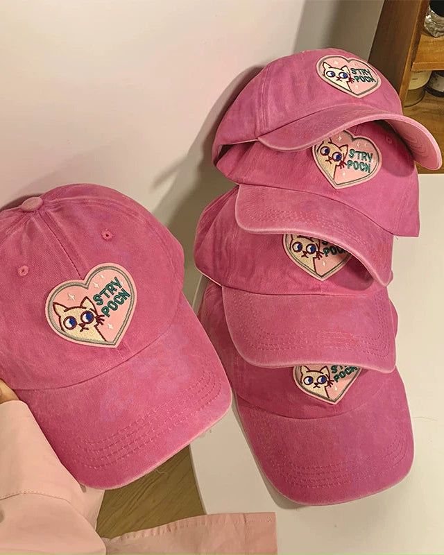 Lucky Heart Cat Cap