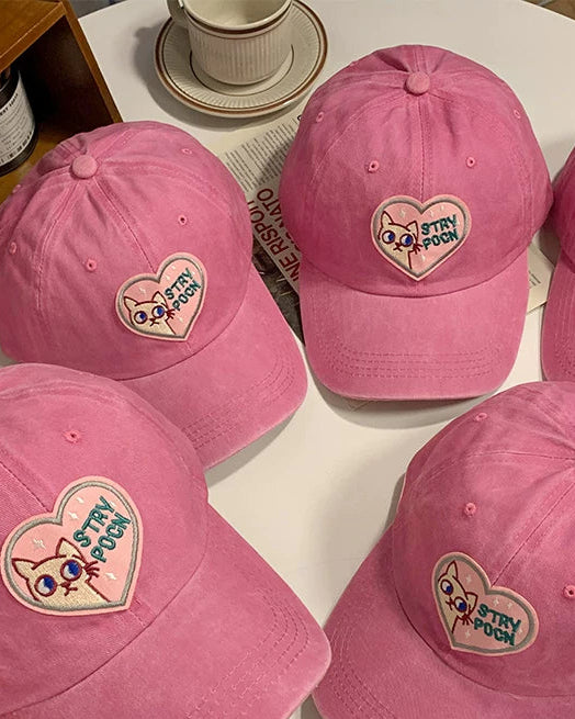 Lucky Heart Cat Cap