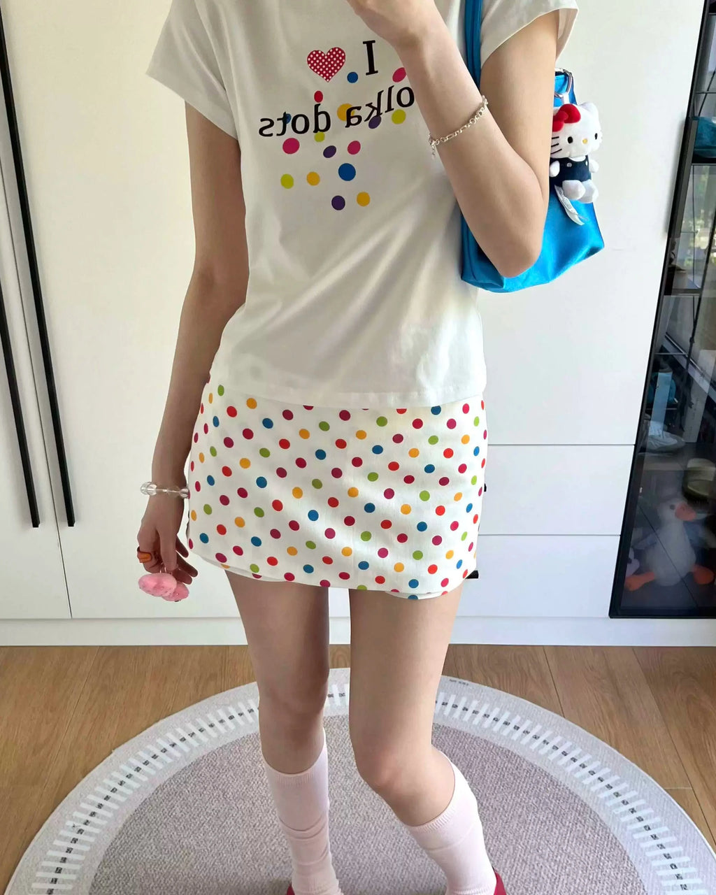 Candy Dot Mini Skirt