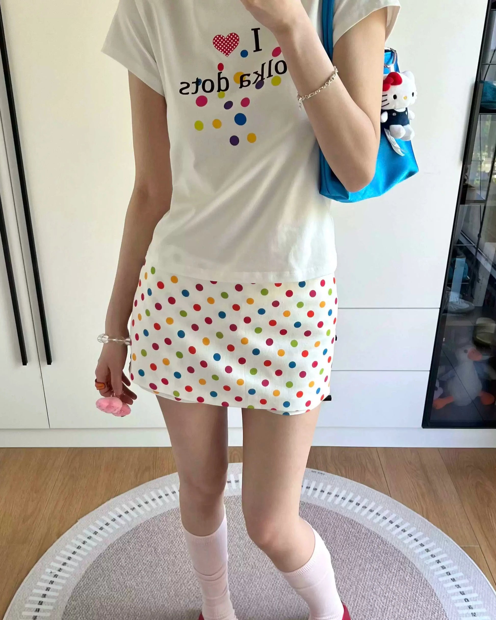 Candy Dot Mini Skirt